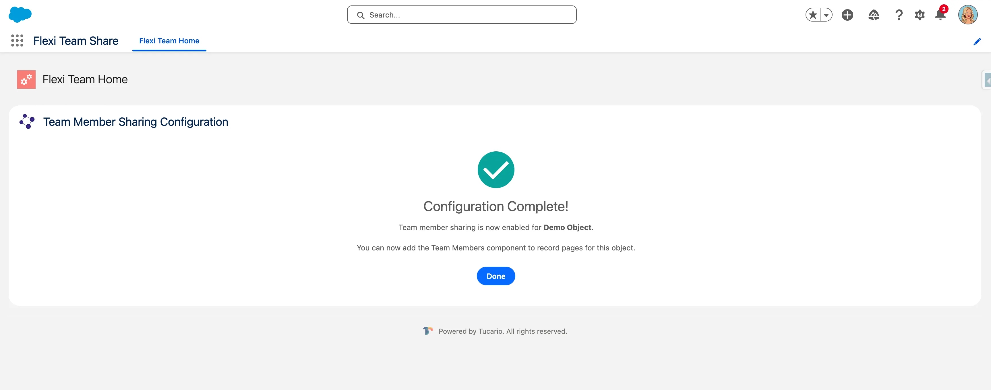 Add Configuration - Success
